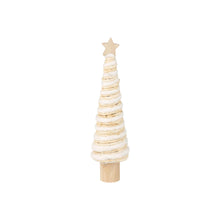 Load image into Gallery viewer, Wool &amp; Rattan Natural Cone Tree