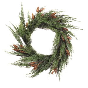 Dark Green Cedar Wreath