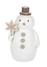 Load image into Gallery viewer, Winter Snowman Figurine