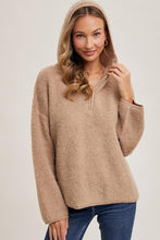 Load image into Gallery viewer, Amber Half-Zip Knit Pullover