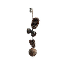 Load image into Gallery viewer, Seed Pod Pinecone Garland with Glitter