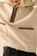 Load image into Gallery viewer, Cream Sienna Sherpa Pullover Jacket