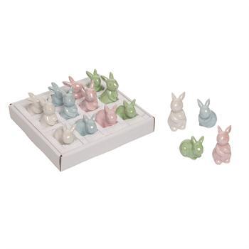 Mini Dolomite Coloured Bunny Figurines