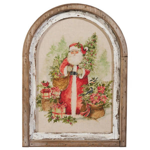 Watercolour Holiday Santa Wall Art