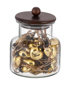 Mini Gold Mercury Glass Heart Ornament