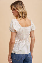 Load image into Gallery viewer, Natural Linen Babydoll Top
