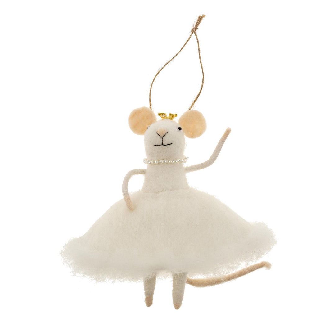Snow Princess Mouse Ornament