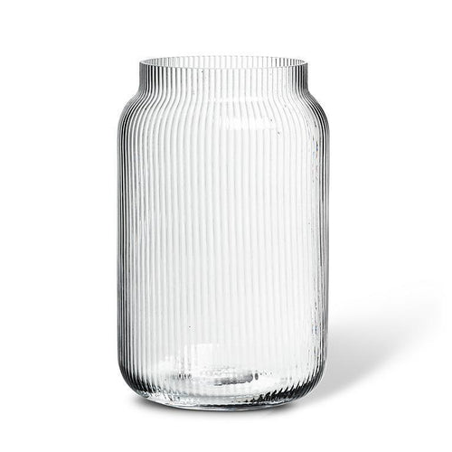 Large Narrow Optic Jar Vase