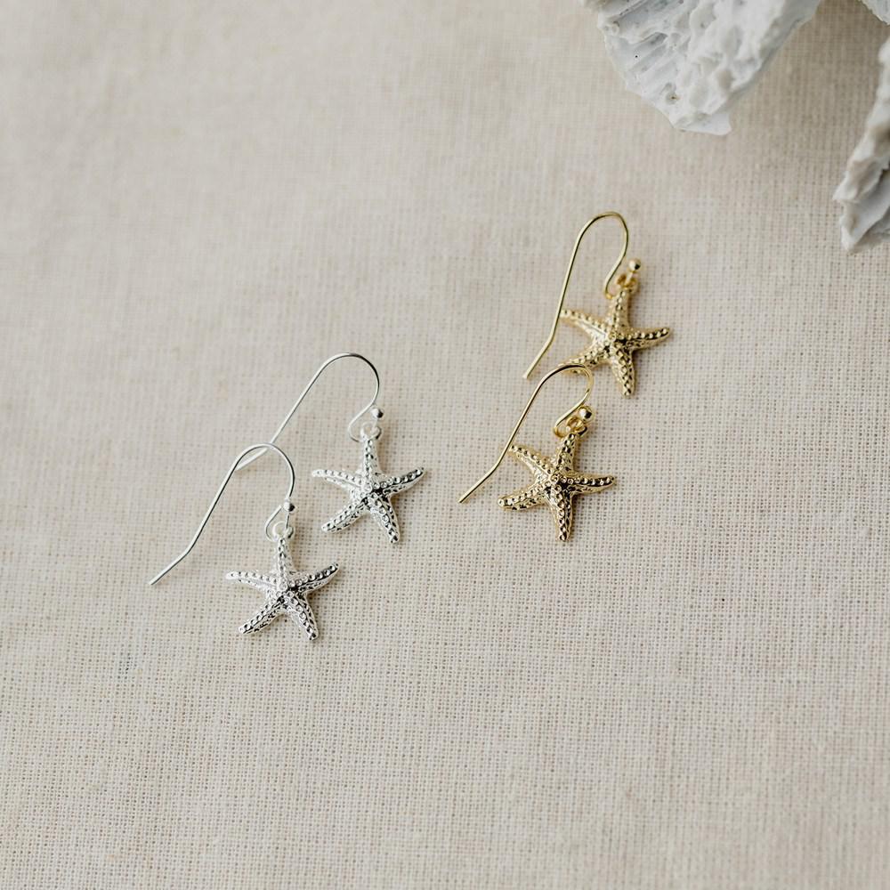 Starry Seashell Earrings