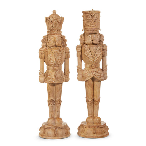 Large Wood Look Nutcrackers