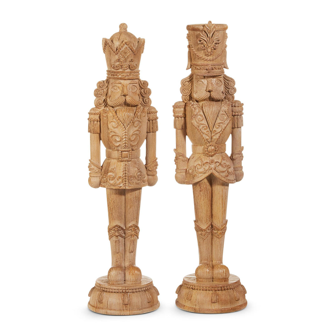 Large Wood Look Nutcrackers
