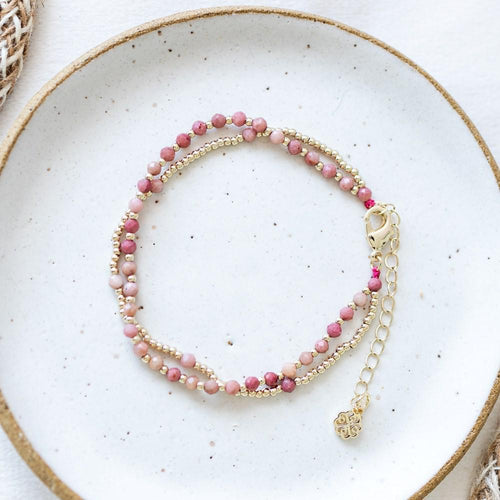 Rhodonite Brilliant Always Bracelet