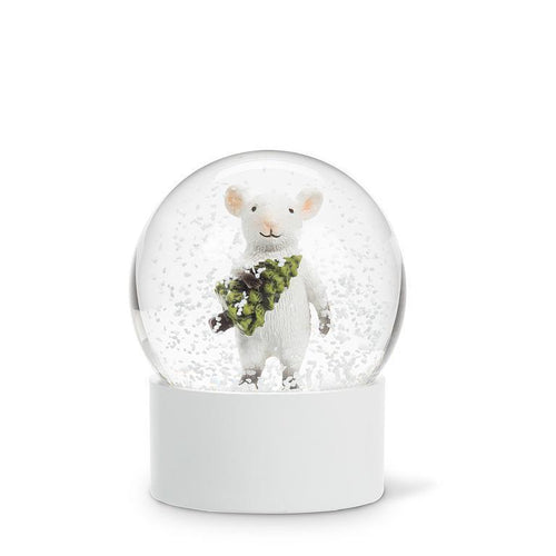 Mouse with Tree Snow Globe