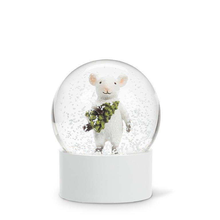 Mouse with Tree Snow Globe