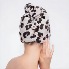 Load image into Gallery viewer, Leopard Quick Dry Hair Towel