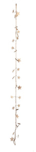 Wood Star LED Light-Up Garland