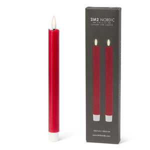 Red Luxlite Taper Candles