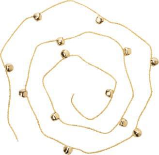 Gold Glass Bead Jingle Bell Garland
