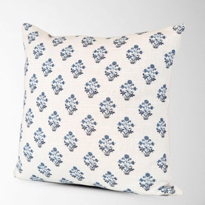 Isabella Floral Block Print Pillow