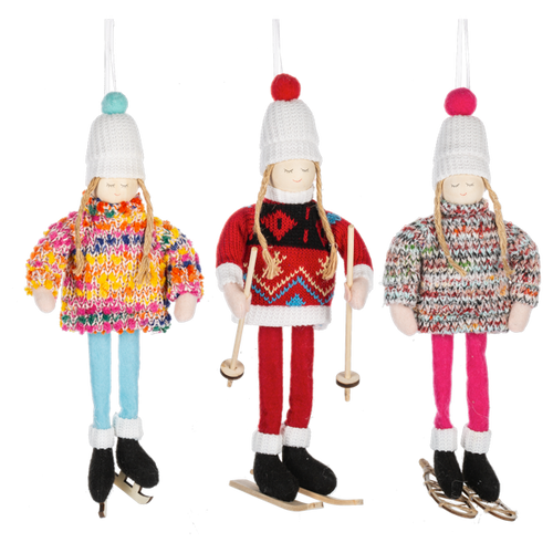 Winter Fun Snow Play Ornaments