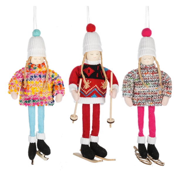 Winter Fun Snow Play Ornaments