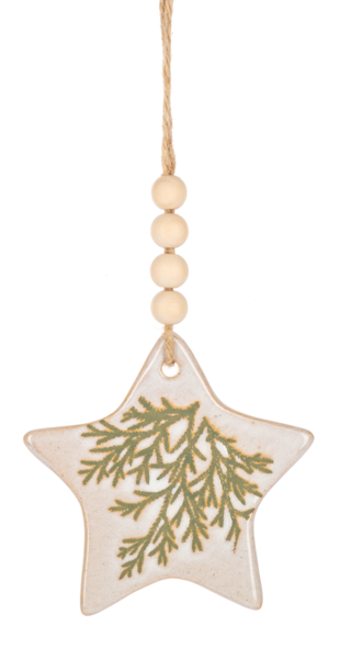 Cedar Print Ornaments