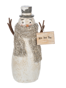 Neutral Snowmen Holding Signs