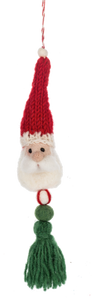 Handcrafted Santa Head Ornaments