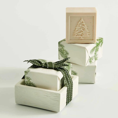 Frasier Fir Bar Soap + Dish Set