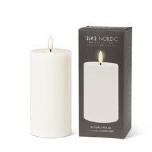 Load image into Gallery viewer, Sand Large Luxlite Pillar Candle