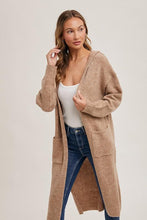 Load image into Gallery viewer, Latte Willow Hoodie Cardigan