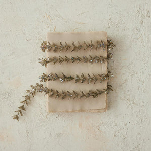 Champagne Boxwood Glitter Garland