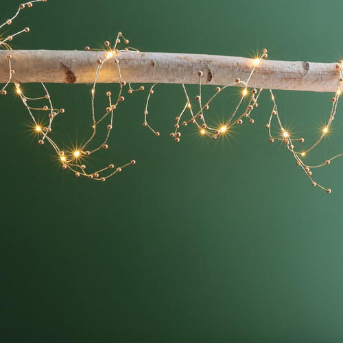 Gold Berry LED Garland