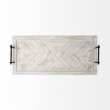 Load image into Gallery viewer, Alfred Herringbone Rectangle Tray *in store pickup only