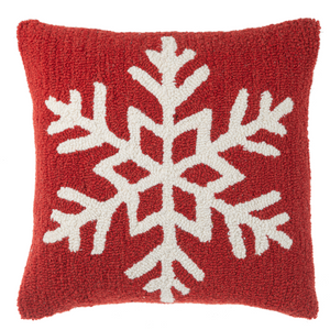 Punch Hook Snowflake Pillow