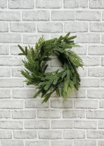 12" Fresh Touch Spruce & Cedar Candle Ring