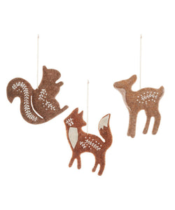 Woodland Animal Ornaments