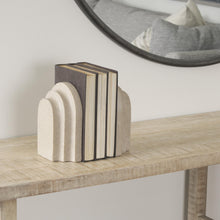 Load image into Gallery viewer, Empire Sandstone Resin Arc Book Ends