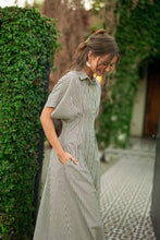 Load image into Gallery viewer, Evangeline Striped Shirt Dress