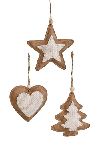 Caramel Leather Ornaments
