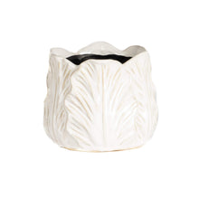 Load image into Gallery viewer, Cream Cabbage Leaf Pot