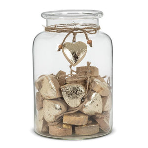 Thick Heart Gold Foil Ornament