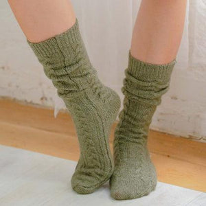 Cream Cozy Slouch Socks
