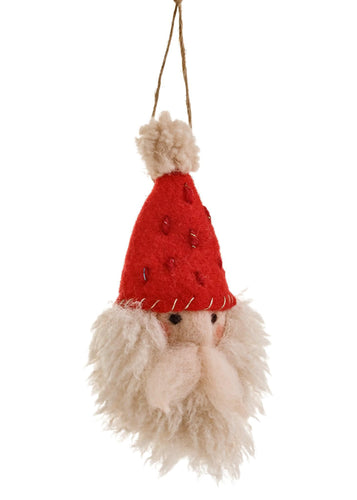 Wool Santa Face