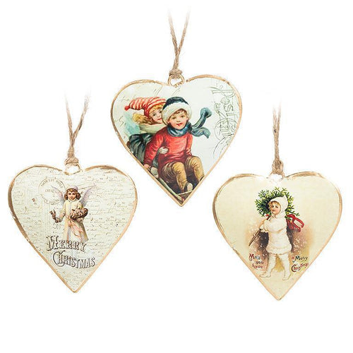 Vintage Heart Ornaments