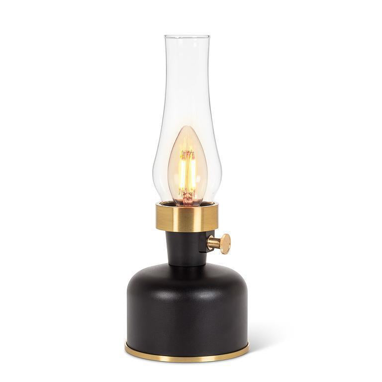 Black Lantern LED with Chimney