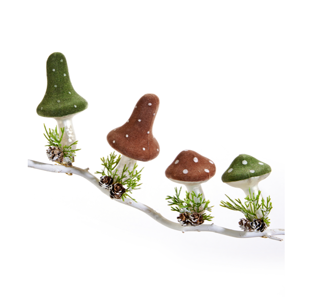 Mushroom Clip-On Ornaments