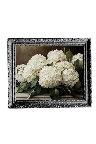 French Black Framed Hydrangea Artwork