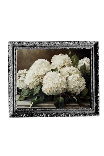 French Black Framed Hydrangea Artwork
