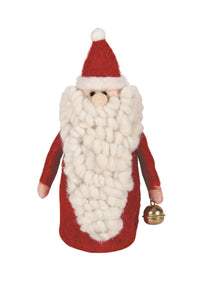 Wool Long Beard Santa Figurine